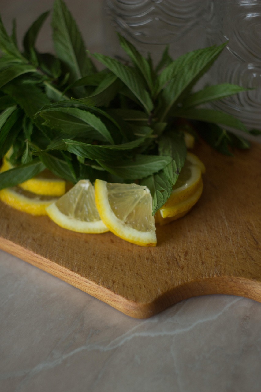 lemon, mint, mojito ingredients, fruits, ingredients, fresh ingredients